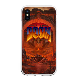 Чехол для iPhone XS Max матовый с принтом DOOM | ДУМ (Z) в городе Новоалтайск, Силикон | Область печати: задняя сторона чехла, без боковых панелей | demons | devil | doom | doom eternal | doom slayer | hell | slayer | ад | вега | демоны | дум | икона греха | какодемон | манкубус | солдат рока | элементаль боли