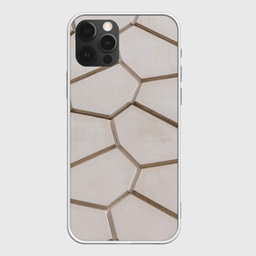 Чехол для iPhone 12 Pro Max с принтом Ячейки в городе Новоалтайск, Силикон |  | 3d | бежевый | бетон | плиты | серый | соты | спокойный | структура | текстура | ячеистый