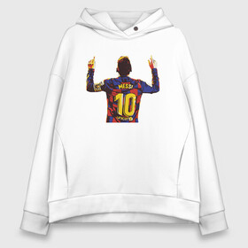 Женское худи Oversize хлопок с принтом Messi Champion в городе Новоалтайск, френч-терри — 70% хлопок, 30% полиэстер. Мягкий теплый начес внутри —100% хлопок | боковые карманы, эластичные манжеты и нижняя кромка, капюшон на магнитной кнопке | argentina | barca | barcelona | football | lionel | messi | spain | sport | аргентина | барса | барселона | гол | золотой мяч | игрок | испания | камп ноу | лионель | месси | мяч | спорт | тренер | футбол | чемпион |