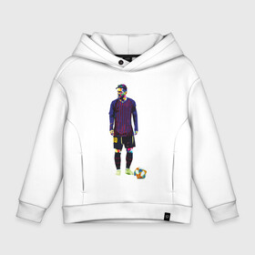 Детское худи Oversize хлопок с принтом Messi - Football в городе Новоалтайск, френч-терри — 70% хлопок, 30% полиэстер. Мягкий теплый начес внутри —100% хлопок | боковые карманы, эластичные манжеты и нижняя кромка, капюшон на магнитной кнопке | argentina | barca | barcelona | football | lionel | messi | spain | sport | аргентина | барса | барселона | гол | золотой мяч | игрок | испания | камп ноу | лионель | месси | мяч | спорт | тренер | футбол | чемпион |