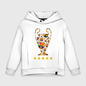 Детское худи Oversize хлопок с принтом Barcelona Cup в городе Новоалтайск, френч-терри — 70% хлопок, 30% полиэстер. Мягкий теплый начес внутри —100% хлопок | боковые карманы, эластичные манжеты и нижняя кромка, капюшон на магнитной кнопке | argentina | barca | barcelona | football | lionel | messi | spain | sport | аргентина | барса | барселона | гол | золотой мяч | игрок | испания | камп ноу | лионель | месси | мяч | спорт | тренер | футбол | чемпион |