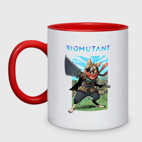 Кружка двухцветная с принтом BIOMUTANT | БИОМУТАНТ (Z) в городе Новоалтайск, керамика | объем — 330 мл, диаметр — 80 мм. Цветная ручка и кайма сверху, в некоторых цветах — вся внутренняя часть | biomutant | commando | cyfreaks | damdon | dead eye | hyra | mercenary | primal | rpg | saboteur | sentinel | биомутант | дамдон | диверсант | кунг фу сказка | постапокалиптический мир | рпг