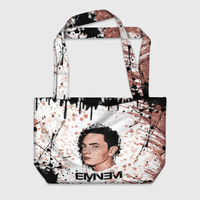Пляжная сумка 3D с принтом EMINEM | ЭМИНЕМ (Z) в городе Новоалтайск, 100% полиэстер | застегивается на металлическую кнопку; внутренний карман застегивается на молнию. Стенки укреплены специальным мягким материалом, чтобы защитить содержимое от несильных ударов
 | eminem | rap | еминем | зарубежный реп | реп | эминем