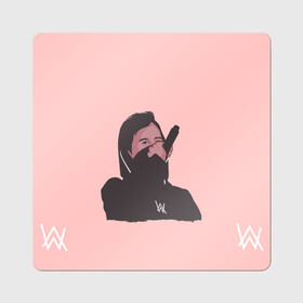 Магнит виниловый Квадрат с принтом Alan Walker | Алан Уокер (Z) в городе Новоалтайск, полимерный материал с магнитным слоем | размер 9*9 см, закругленные углы | alan walker | aw | electro | electro music | music | алан уокер | музыка | музыкант | электро | электронная музыка
