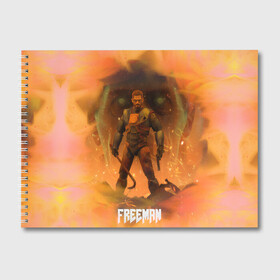 Альбом для рисования с принтом FREEMAN | GMAN | HALF-LIFE (Z) в городе Новоалтайск, 100% бумага
 | матовая бумага, плотность 200 мг. | Тематика изображения на принте: aperture laboratories | black mesa | gman | gordon freeman | half life | half life 3 | valve | блэк меса | вэлв | гордон фриман | халф лайф