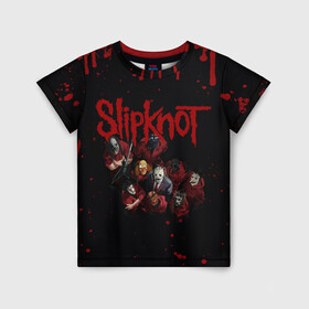 Детская футболка 3D с принтом SLIPKNOT | СЛИПКНОТ (Z) в городе Новоалтайск, 100% гипоаллергенный полиэфир | прямой крой, круглый вырез горловины, длина до линии бедер, чуть спущенное плечо, ткань немного тянется | Тематика изображения на принте: rock | slipknot | алессандро вентурелла | джей вайнберг | джеймс рут | кори тейлор | крэйг джонс | мик томсон | петля | рок | сид уилсон | скользящий узел | слипкнот | тяжелый рок | удавка | шон крэхан
