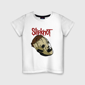 Детская футболка хлопок с принтом КОРИ ТЕЙЛОР | SLIPKNOT | СЛИПКНОТ (Z) в городе Новоалтайск, 100% хлопок | круглый вырез горловины, полуприлегающий силуэт, длина до линии бедер | Тематика изображения на принте: rock | slipknot | кори тейлор | петля | рок | скользящий узел | слипкнот | тяжелый рок | удавка