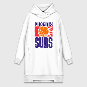 Платье-худи хлопок с принтом Phoenix Suns в городе Новоалтайск,  |  | basketball | mvp | nba | phoenix | sport | streetball | suns | аризона | баскетбол | игра | крис пол | мяч | нба | санс | спорт | стритбол | тренер | финикс | чемпион
