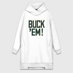 Платье-худи хлопок с принтом Buck Em в городе Новоалтайск,  |  | antetokounmpo | basketball | bucks | giannis | milwaukee | mvp | nba | sport | streetball | адетокумбо | бакс | баскетбол | игра | милуоки | мяч | нба | олень | спорт | стритбол | тренер | чемпион | янис
