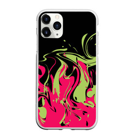 Чехол для iPhone 11 Pro матовый с принтом Черно малиновый абстрактный  в городе Новоалтайск, Силикон |  | волны | всплеск | оливковый | популярный | современный | черный и красный