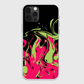Чехол для iPhone 12 Pro Max с принтом Черно малиновый абстрактный  в городе Новоалтайск, Силикон |  | волны | всплеск | оливковый | популярный | современный | черный и красный