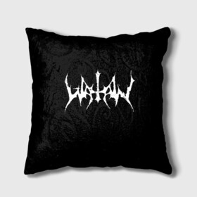 Подушка 3D с принтом Watain в городе Новоалтайск, наволочка – 100% полиэстер, наполнитель – холлофайбер (легкий наполнитель, не вызывает аллергию). | состоит из подушки и наволочки. Наволочка на молнии, легко снимается для стирки | black metal | rock | watain | блэк метал | ватайн | группы | метал | рок