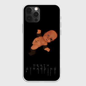 Чехол для iPhone 12 Pro Max Dead Stranding: в городе Новоалтайск, Силикон | | глаза | кукла | мазут | слезы | шов