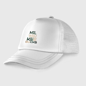 Детская кепка тракер с принтом Milwaukee Bucks в городе Новоалтайск, Козырек - 100% хлопок. Кепка - 100% полиэстер, Задняя часть - сетка | универсальный размер, пластиковая застёжка | antetokounmpo | basketball | bucks | giannis | milwaukee | mvp | nba | sport | streetball | адетокумбо | бакс | баскетбол | игра | милуоки | мяч | нба | олень | спорт | стритбол | тренер | чемпион | янис