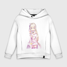 Детское худи Oversize хлопок с принтом Emilia - Re:Zero в городе Новоалтайск, френч-терри — 70% хлопок, 30% полиэстер. Мягкий теплый начес внутри —100% хлопок | боковые карманы, эластичные манжеты и нижняя кромка, капюшон на магнитной кнопке | Тематика изображения на принте: emilia | re zero | re: zero | re: zero – жизнь с нуля в другом мире | аниме | вайфу | манга | ре зеро | эмилия