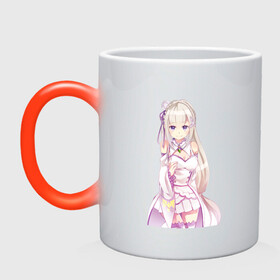 Кружка хамелеон с принтом Emilia - Re:Zero в городе Новоалтайск, керамика | меняет цвет при нагревании, емкость 330 мл | emilia | re zero | re: zero | re: zero – жизнь с нуля в другом мире | аниме | вайфу | манга | ре зеро | эмилия