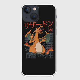 Чехол для iPhone 13 mini с принтом Черезард разрушитель в городе Новоалтайск,  |  | anime | pokemon | poket monster | poketmon | аниме | анимэ | карманные монстры | покемон