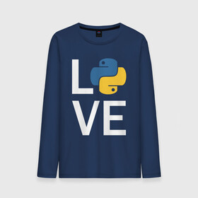 Мужской лонгслив хлопок с принтом PYTHON LOVE / ПАЙТОН в городе Новоалтайск, 100% хлопок |  | Тематика изображения на принте: big data | hacker | it | python | айти | база данных | взлом | искусственный интелект. | кодер | нейросети | пайтон | питон | прогер | программирование | программист | разработчик | хакер | языки программирования