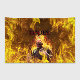 Флаг-баннер с принтом Hades | Гадес (Z) в городе Новоалтайск, 100% полиэстер | размер 67 х 109 см, плотность ткани — 95 г/м2; по краям флага есть четыре люверса для крепления | aid | hades | nyx | roguelike | thanatos | zagreus | аид | гадес | загрей | никс | рогалик | танатос