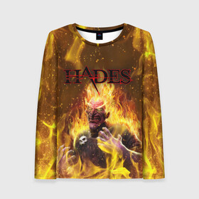 Женский лонгслив 3D Hades | Гадес (Z): в городе Новоалтайск, 100% полиэстер | длинные рукава, круглый вырез горловины, полуприлегающий силуэт | aid | hades | nyx | roguelike | thanatos | zagreus | аид | гадес | загрей | никс | рогалик | танатос