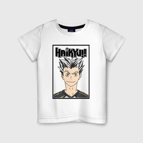 Детская футболка хлопок с принтом Котаро Бокуто Haikyuu!! в городе Новоалтайск, 100% хлопок | круглый вырез горловины, полуприлегающий силуэт, длина до линии бедер | bokuto kotaro | haikyu | haikyuu | hinata shoyo | kotaro bokuto | volleyball | аниме волейбол | волейбол | волейбол аниме | котаро бокуто | сёё хината | хината шое | шоё хината