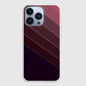 Чехол для iPhone 13 Pro с принтом Коричнево фиолетовый узор в городе Новоалтайск,  |  | Тематика изображения на принте: абстрактный | геометрический | диагональный узор | коричневый | косые полосы | современный | фиолетовый | шоколадный