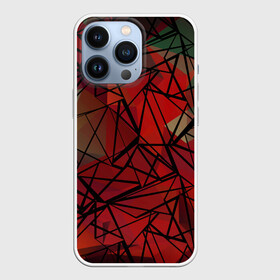 Чехол для iPhone 13 Pro с принтом Абстрактный геометрический в городе Новоалтайск,  |  | Тематика изображения на принте: абстрактный | геометрический | зеленый | красный | линии | молодежный | полигональный | современный
