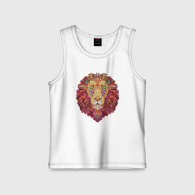 Детская майка хлопок с принтом Lion Puzzle в городе Новоалтайск,  |  | animal | cat | lion | африка | животные | зверь | кот | кошка | лев | львенок | львица | тигр | хищник | царь