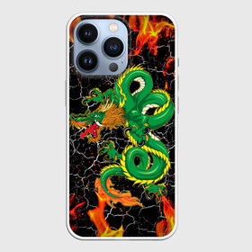 Чехол для iPhone 13 Pro с принтом Дракон Огонь Dragon Fire в городе Новоалтайск,  |  | Тематика изображения на принте: beast | dragon | fire | горелый | дракон | животные | зверь | змей | когти | огонь | пепел | пламя | узор | чб | японский