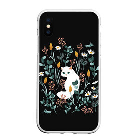 Чехол для iPhone XS Max матовый с принтом Кошечка среди цветов в городе Новоалтайск, Силикон | Область печати: задняя сторона чехла, без боковых панелей | Тематика изображения на принте: cat | cats | flowers | киса | киска | кот | коте | котенок | котик | котэ | кошечка | кошка | мем | мем с кошкой | мяу | ромашки | с кошечкой | с кошкой | цветы