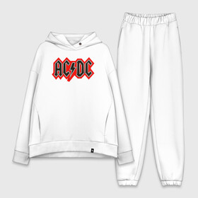 Женский костюм хлопок Oversize с принтом AC DC BACK IN BLACK SPOTIFY в городе Новоалтайск,  |  | ac dc | angus young | back in black | brian johnson | hells bells | highway to hell | rock | spotify | thunderstruck | tnt | ангус янг | брайан джонсон | группа | музыка | рок | спотифай. | эйси диси