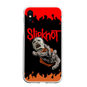 Чехол для iPhone XS Max матовый с принтом  Кори Тейлор | СЛИПКНОТ (Z) в городе Новоалтайск, Силикон | Область печати: задняя сторона чехла, без боковых панелей | Тематика изображения на принте: rock | slipknot | алессандро вентурелла | джей вайнберг | джеймс рут | кори тейлор | крэйг джонс | мик томсон | петля | рок | сид уилсон | скользящий узел | слипкнот | тяжелый рок | удавка | шон крэхан