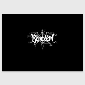 Поздравительная открытка с принтом Behexen в городе Новоалтайск, 100% бумага | плотность бумаги 280 г/м2, матовая, на обратной стороне линовка и место для марки
 | Тематика изображения на принте: behexen | black metal | metal | rock | группа | метал | митол | рок | роцк