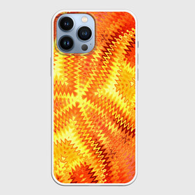 Чехол для iPhone 13 Pro Max с принтом Желто оранжевая абстракция в городе Новоалтайск,  |  | Тематика изображения на принте: желто оранжевый | желтый | зигзаги | иллюзия | креативный | летний | осенний | фентези