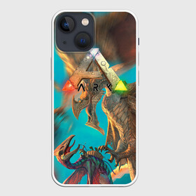 Чехол для iPhone 13 mini с принтом Ark Survival | АРК СУРВИВАЛ (Z) в городе Новоалтайск,  |  | Тематика изображения на принте: ark | ark survival evolved | dino | fittest | game | survival | survival of the fittest | unreal engine | арк сурвивал | выживание | динозавр | игры | симулятором выживания | сюрвивал | тродон | ютараптор