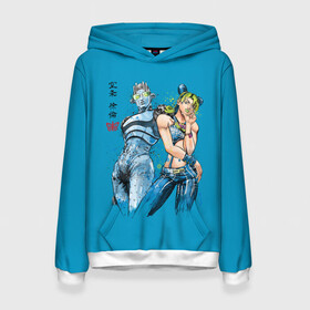 Женская толстовка 3D с принтом Джолин Куджо в городе Новоалтайск, 100% полиэстер  | двухслойный капюшон со шнурком для регулировки, мягкие манжеты на рукавах и по низу толстовки, спереди карман-кенгуру с мягким внутренним слоем. | adventure | bizarre | brando | dio | jo | joestar | joseph | josuke | jotaro | kujo | lisa | speedwagon | the | world | абдул | брандо | бруно | джо | джозеф | джолин | джонатан | джорно | джоске | джостар | джотаро | дио | какёин | куджо | лиза | невероя