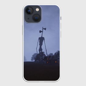Чехол для iPhone 13 mini с принтом СИРЕНОГОЛОВЫЙ У ДОМА в городе Новоалтайск,  |  | Тематика изображения на принте: siren head | гуманоид | игра | монстр | сиреноголовый | существо | хоррор