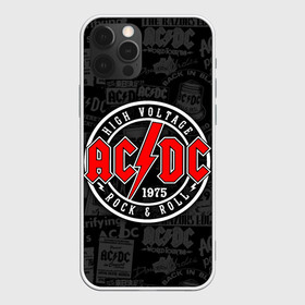 Чехол для iPhone 12 Pro Max с принтом AC DC HIGH VOLTAGE в городе Новоалтайск, Силикон |  | Тематика изображения на принте: ac dc | angus young. | back in black | brian johnson | hells bells | highway to hell | rock | thunderstruck | tnt | ангус янг | брайан джонсон | группа | музыка | рок | эйси диси