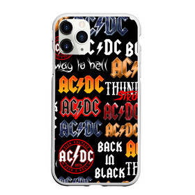 Чехол для iPhone 11 Pro Max матовый с принтом AC DC LOGOBOMBING  в городе Новоалтайск, Силикон |  | Тематика изображения на принте: ac dc | angus young. | back in black | brian johnson | hells bells | highway to hell | rock | thunderstruck | tnt | ангус янг | брайан джонсон | группа | музыка | рок | эйси диси