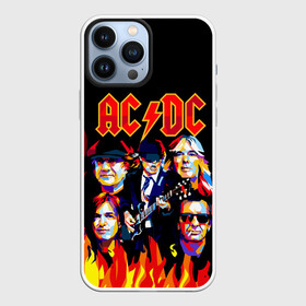 Чехол для iPhone 13 Pro Max с принтом AC DC HIGHWAY TO HELL в городе Новоалтайск,  |  | Тематика изображения на принте: ac dc | angus young. | back in black | brian johnson | hells bells | highway to hell | rock | thunderstruck | tnt | ангус янг | брайан джонсон | группа | музыка | рок | эйси диси