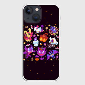 Чехол для iPhone 13 mini с принтом Покемоны на Хэллоуин в городе Новоалтайск,  |  | anime | halloween | pokemon | poket monster | poketmon | аниме | анимэ | карманные монстры | покемон | хэллоуин