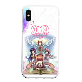 Чехол для iPhone XS Max матовый с принтом Doki Doki | Доки Доки (Z) в городе Новоалтайск, Силикон | Область печати: задняя сторона чехла, без боковых панелей | doki doki | doki doki literature club | monika | natsuki | sayori | team salvato | yuri | доки | доки доки | литературный клуб | моника | нацуки | саёри | тук тук | юри