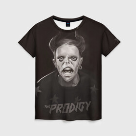 Женская футболка 3D с принтом Keith Flint | THE PRODIGY (Z) в городе Новоалтайск, 100% полиэфир ( синтетическое хлопкоподобное полотно) | прямой крой, круглый вырез горловины, длина до линии бедер | keith charles flint | prodigy | the prodigy | альтернативный дэнс | бигбит | брейкбит | кит флинт | лиам хоулетт | максим реалити | продиги | продиджи | продиди | техно | электроник рок | электропанк