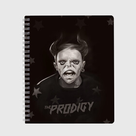 Тетрадь с принтом Keith Flint | THE PRODIGY (Z) в городе Новоалтайск, 100% бумага | 48 листов, плотность листов — 60 г/м2, плотность картонной обложки — 250 г/м2. Листы скреплены сбоку удобной пружинной спиралью. Уголки страниц и обложки скругленные. Цвет линий — светло-серый
 | Тематика изображения на принте: keith charles flint | prodigy | the prodigy | альтернативный дэнс | бигбит | брейкбит | кит флинт | лиам хоулетт | максим реалити | продиги | продиджи | продиди | техно | электроник рок | электропанк