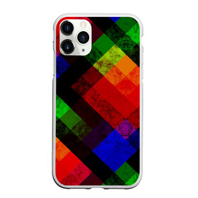 Чехол для iPhone 11 Pro матовый с принтом Яркий геометрический узор  в городе Новоалтайск, Силикон |  | Тематика изображения на принте: абстрактный | геометрический | красный | модный узор | молодежный | мраморный | синий
