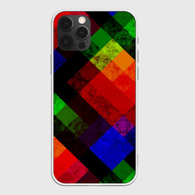 Чехол для iPhone 12 Pro Max с принтом Яркий геометрический узор  в городе Новоалтайск, Силикон |  | Тематика изображения на принте: абстрактный | геометрический | красный | модный узор | молодежный | мраморный | синий