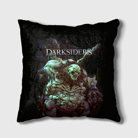 Подушка 3D с принтом Гнев Войны | Darksiders (Z) в городе Новоалтайск, наволочка – 100% полиэстер, наполнитель – холлофайбер (легкий наполнитель, не вызывает аллергию). | состоит из подушки и наволочки. Наволочка на молнии, легко снимается для стирки | darksiders | darksiders 2 | darksiders 3 | ulthane | wrath of war | всадник апокалипсиса | гнев войны | обугленный совет | руина | ультэйн