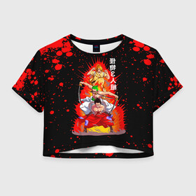 Женская футболка Crop-top 3D с принтом Санджи, Зоро и Луффи One Piece в городе Новоалтайск, 100% полиэстер | круглая горловина, длина футболки до линии талии, рукава с отворотами | monkey d. luffy | one piece | vinsmoke sanji | zoro roronoa | аниме | большой куш | ван пис | винсмок санджи | вон пис | зородзюро | луси | луфи | луффи | манки д. луффи | охотник на пиратов | пират | ророноа зоро