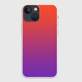 Чехол для iPhone 13 mini с принтом Оранжевый и Фиолетовый в городе Новоалтайск,  |  | градиент | красный | оранжевый | перелив | переход | рассвет | синий | фиолетовый | цвета