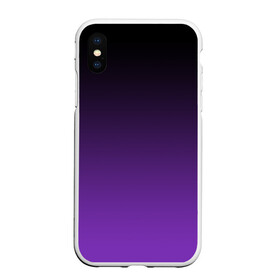 Чехол для iPhone XS Max матовый с принтом Ночной градиент | Фиолетовый в городе Новоалтайск, Силикон | Область печати: задняя сторона чехла, без боковых панелей | Тематика изображения на принте: градиент | ночной | ночь | перелив | переход | сумерки | темный | феолетовый | фиолетовый | цвета | черный